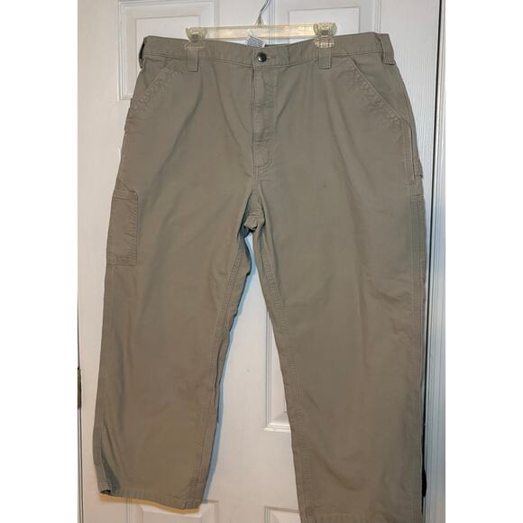 Carhartt men’s pants. Tan. Loose fit. Size 42 X 30 - Picture 1 of 5